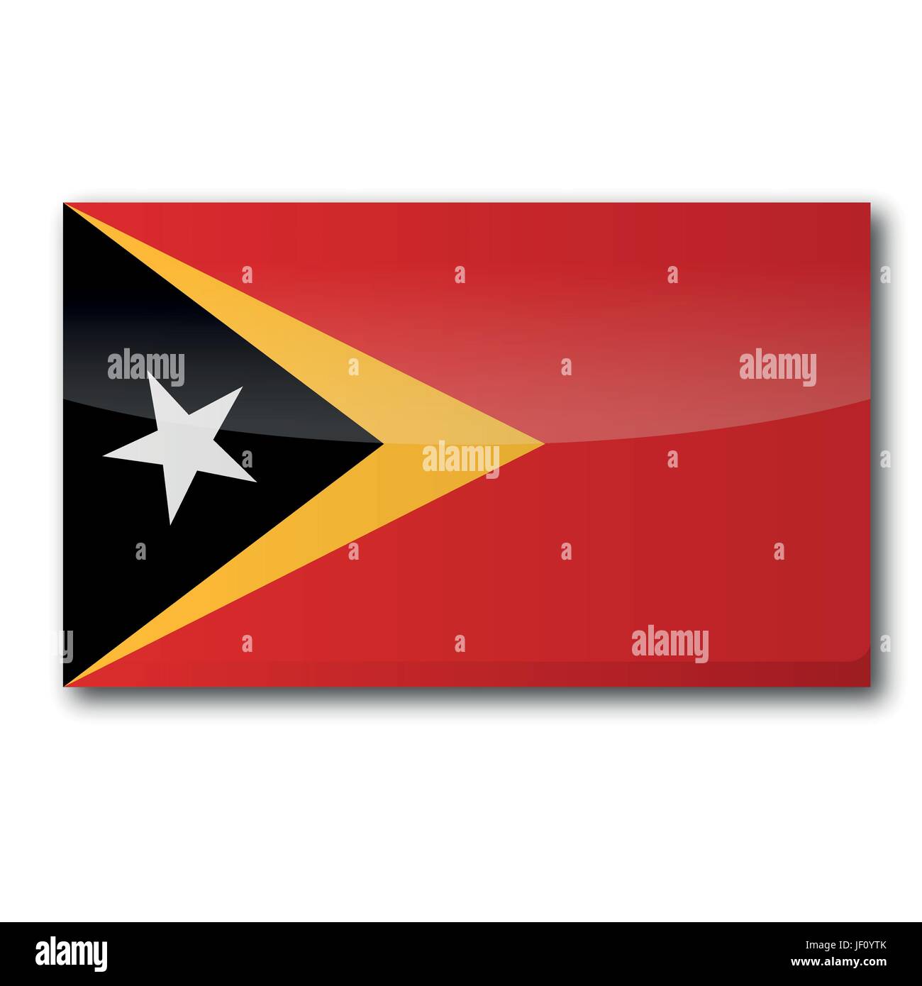 flag of east timor Stock Vector