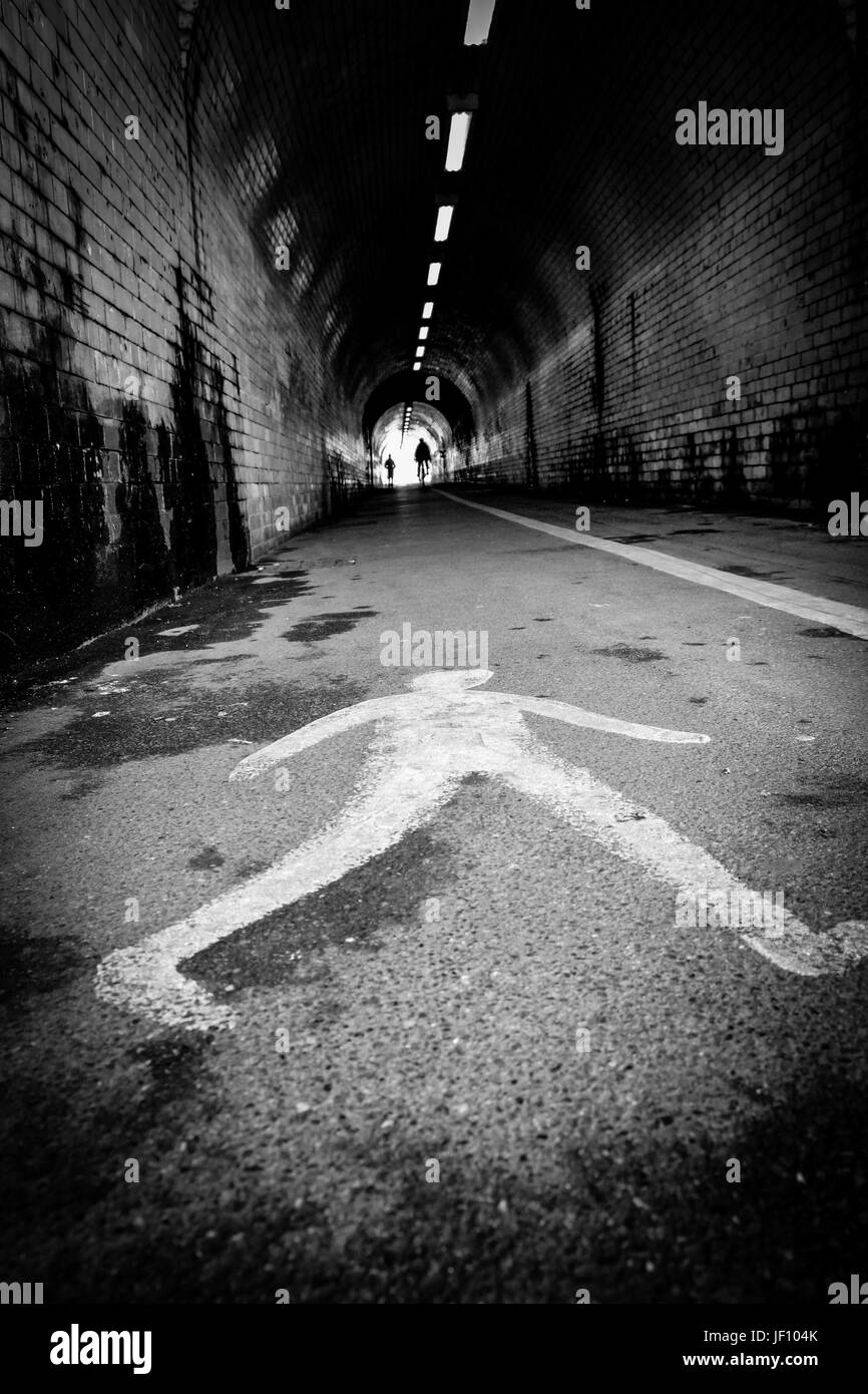 Tunnel on Leeman Road, York, North Yorkshire, UK Stock Photo Alamy