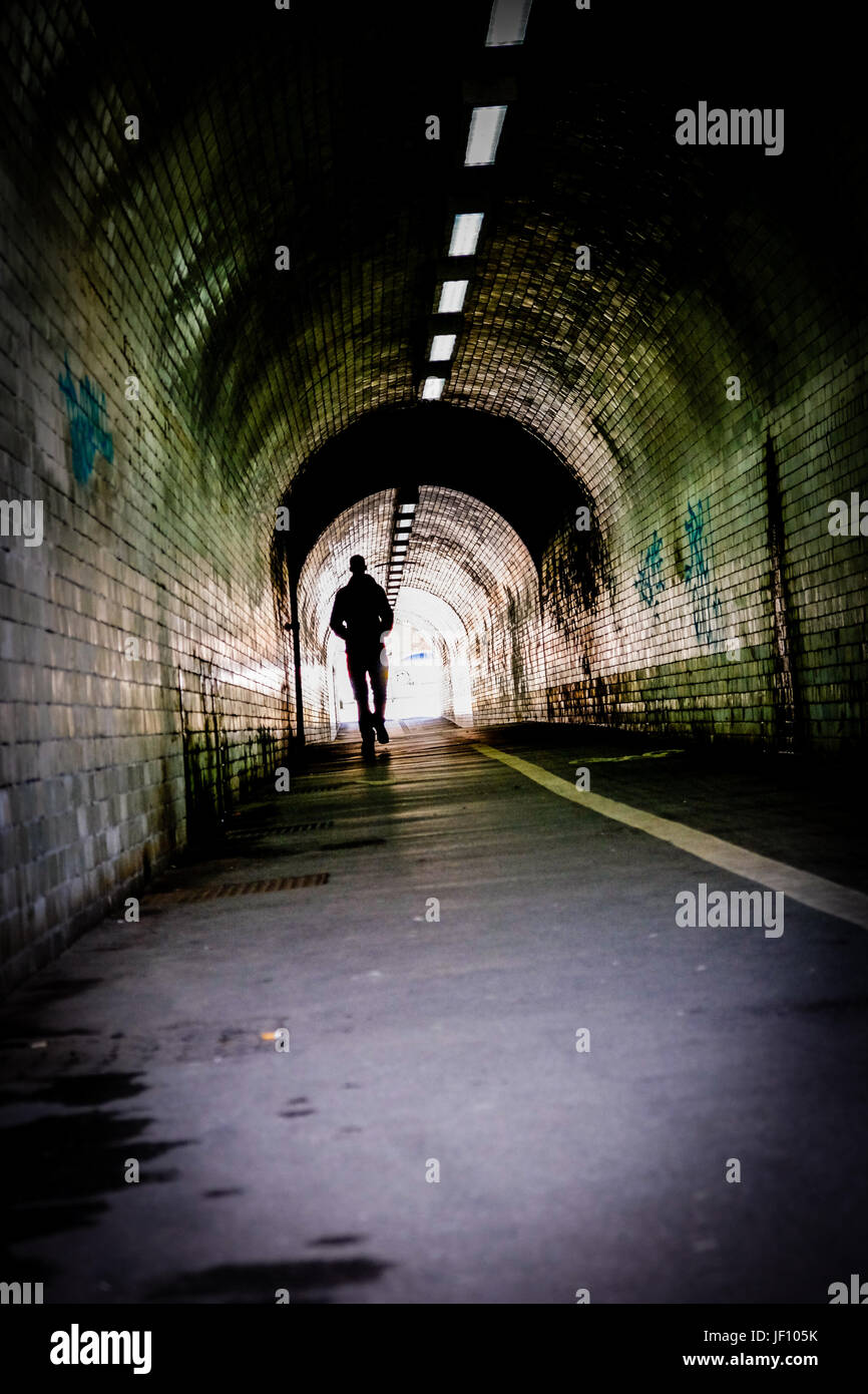 Tunnel on Leeman Road, York, North Yorkshire, UK Stock Photo Alamy