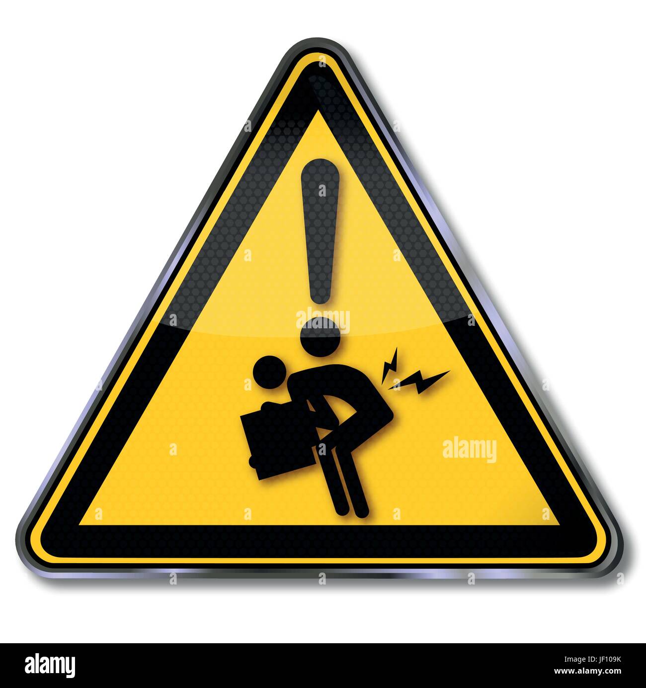 Slipped Sign sign attention herniated through incorrect lifting Stock Vector Image ...