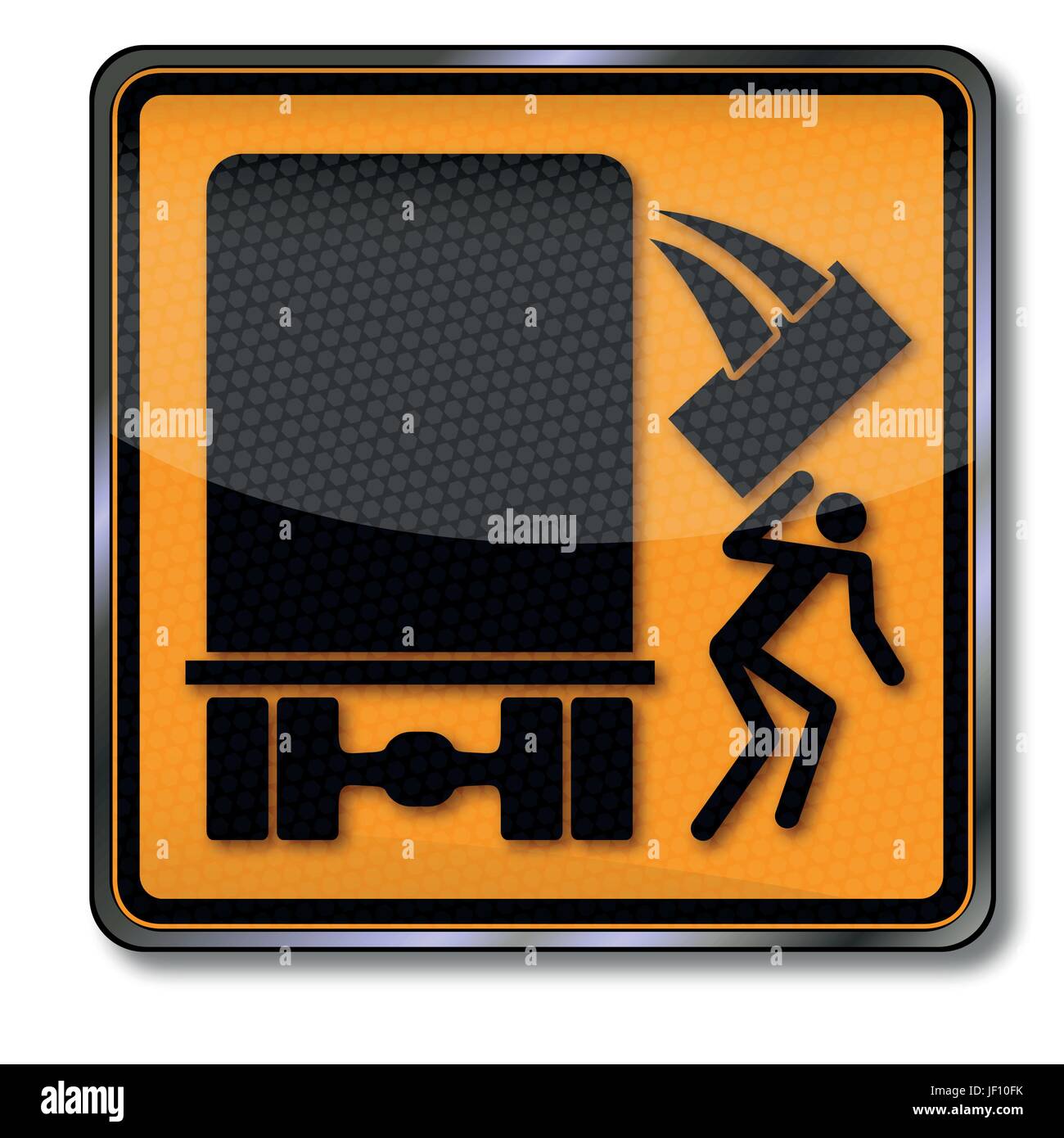 fall, injury, uncertainty, charge, safety margin, bruise, truck, lorry, danger, Stock Vector