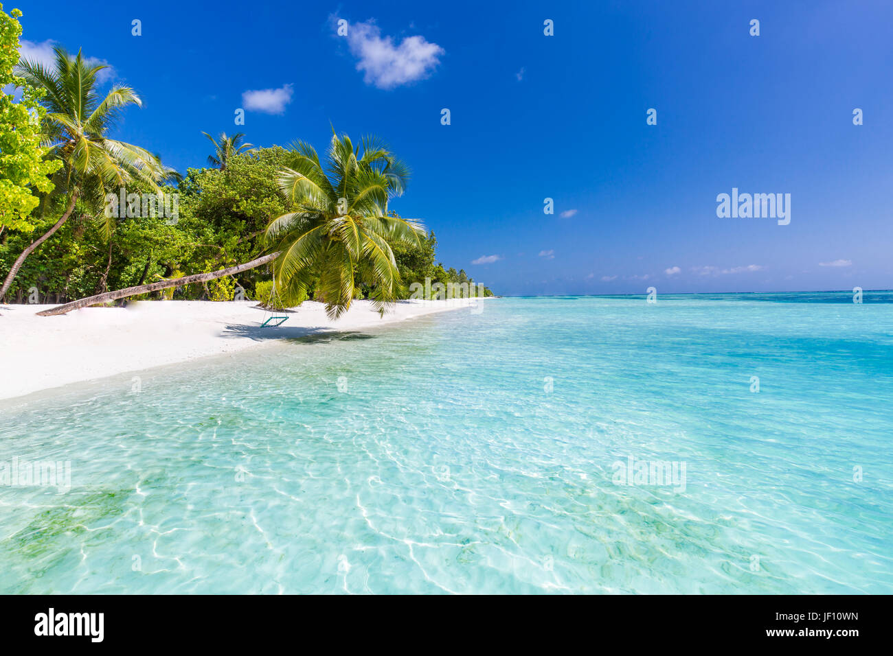 Luxury summer vacation and holiday concept background. Summer beach nature and tropical island banner Stock Photo