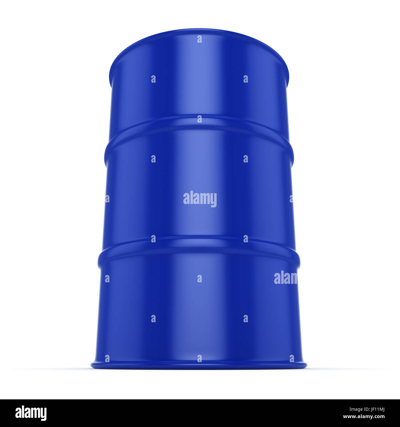 3D rendering blue barrel Stock Photo Alamy