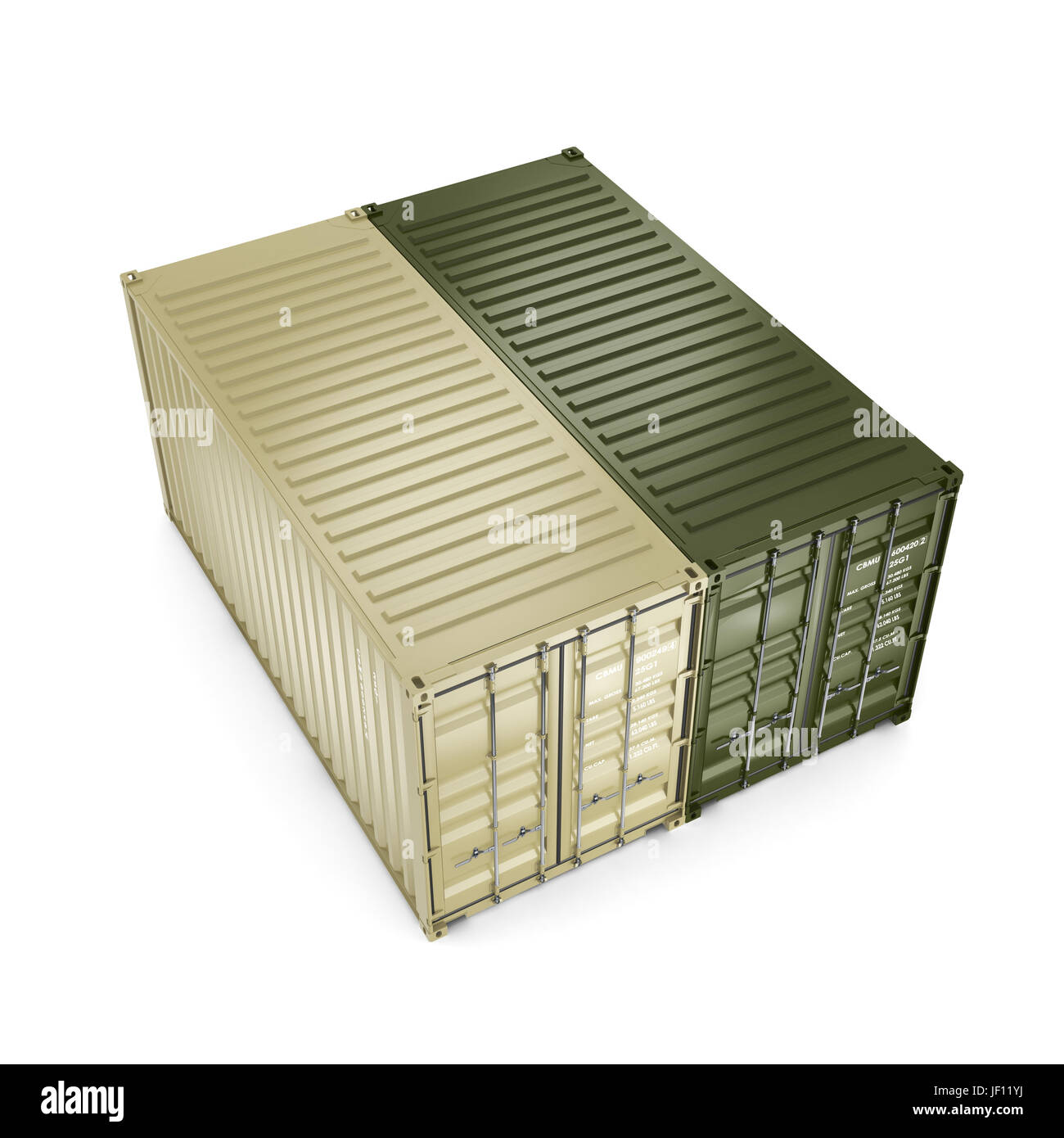 3D rendering container Stock Photo - Alamy