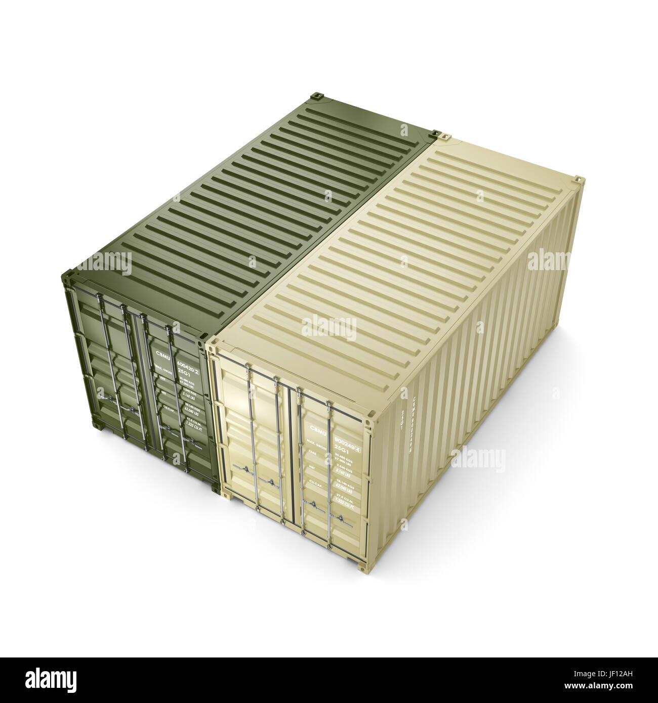 3D rendering container Stock Photo - Alamy