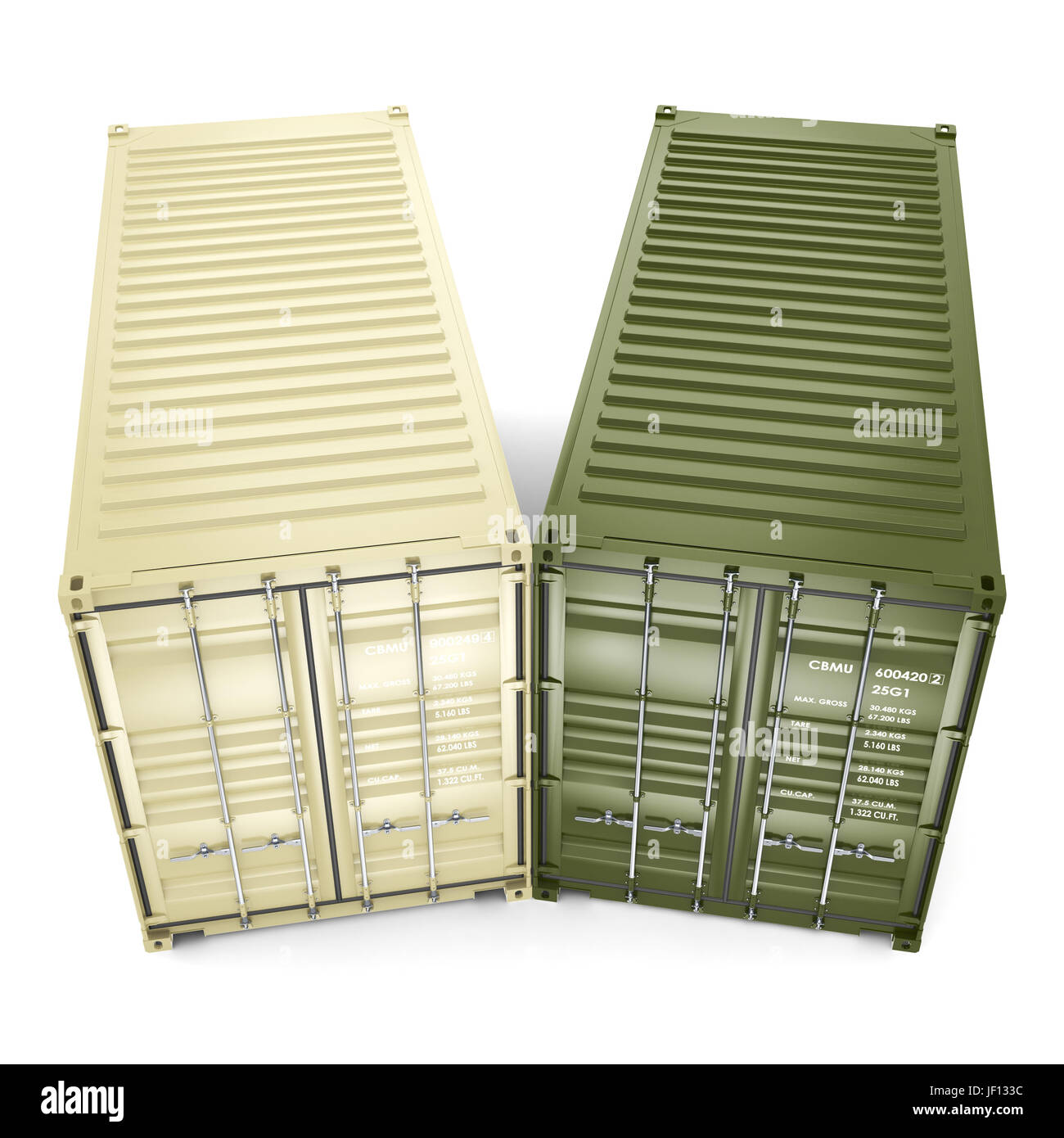 3D rendering container Stock Photo - Alamy