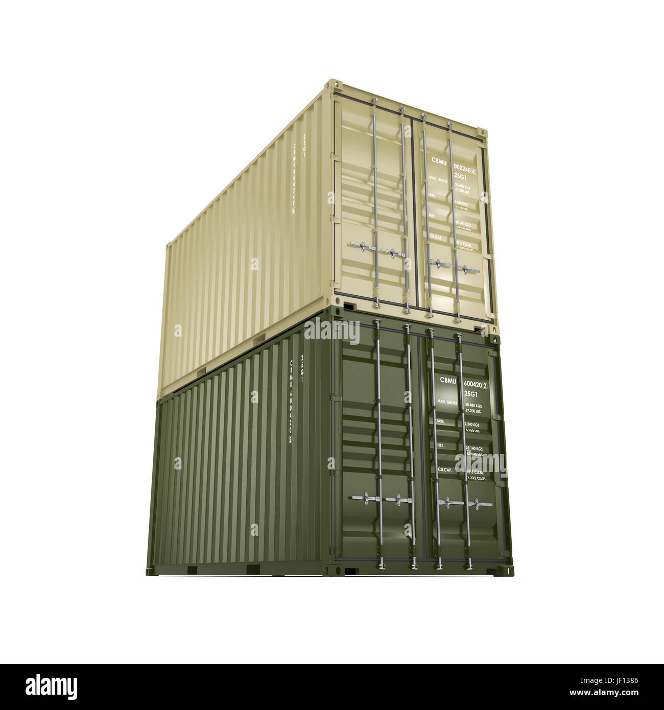 3D rendering container Stock Photo - Alamy