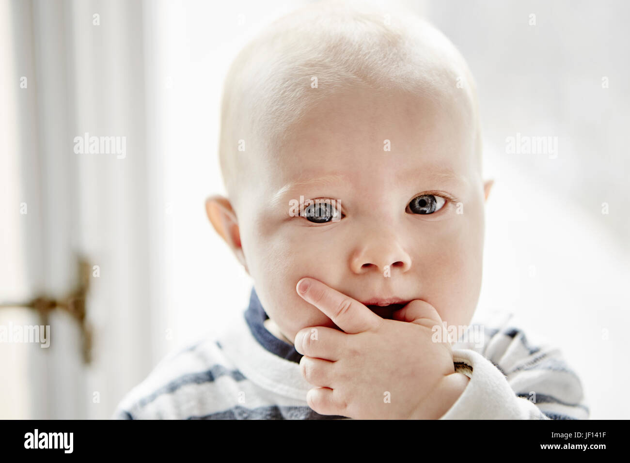 Portrait of baby boy Stock Photo - Alamy