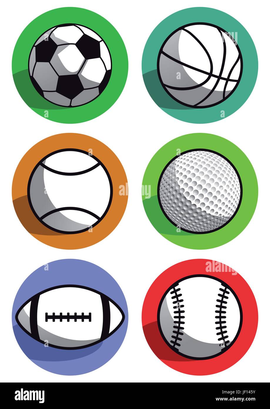 sports balls Stock Vector
