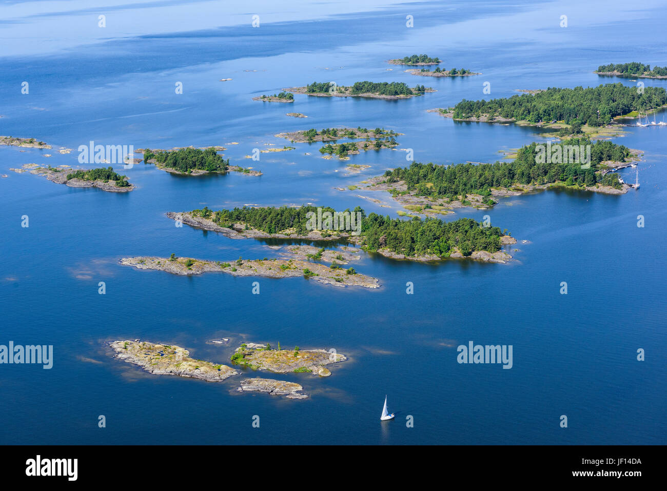 Aerial view of islands Stock Photo - Alamy