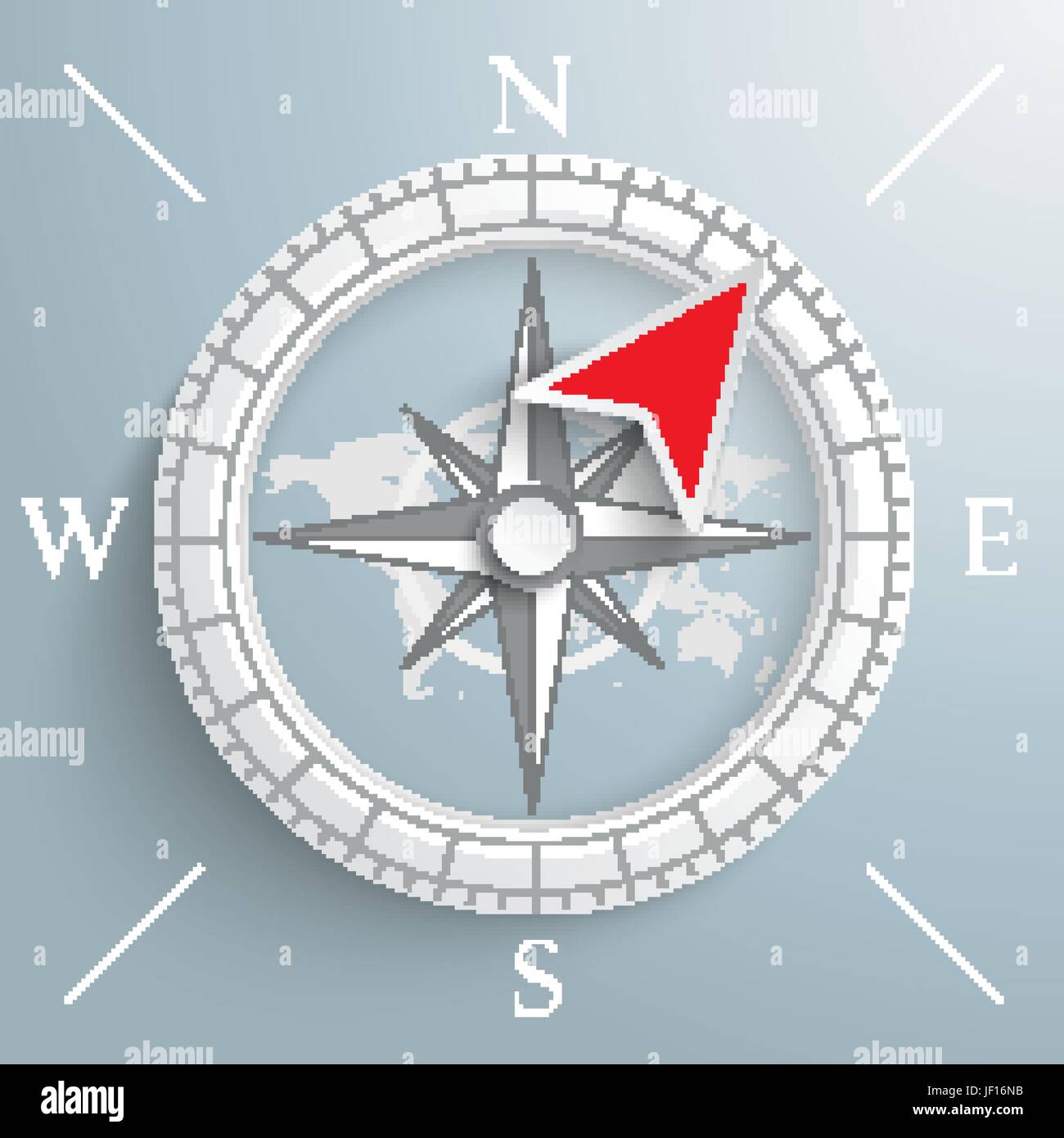 Dial with world map Stock Vector Images - Alamy