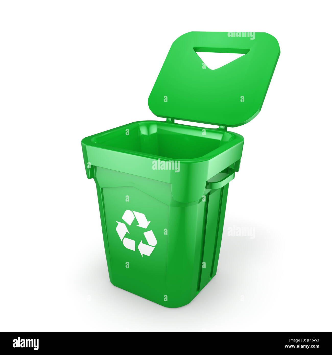 Green recycling Bin Stock Photo Alamy