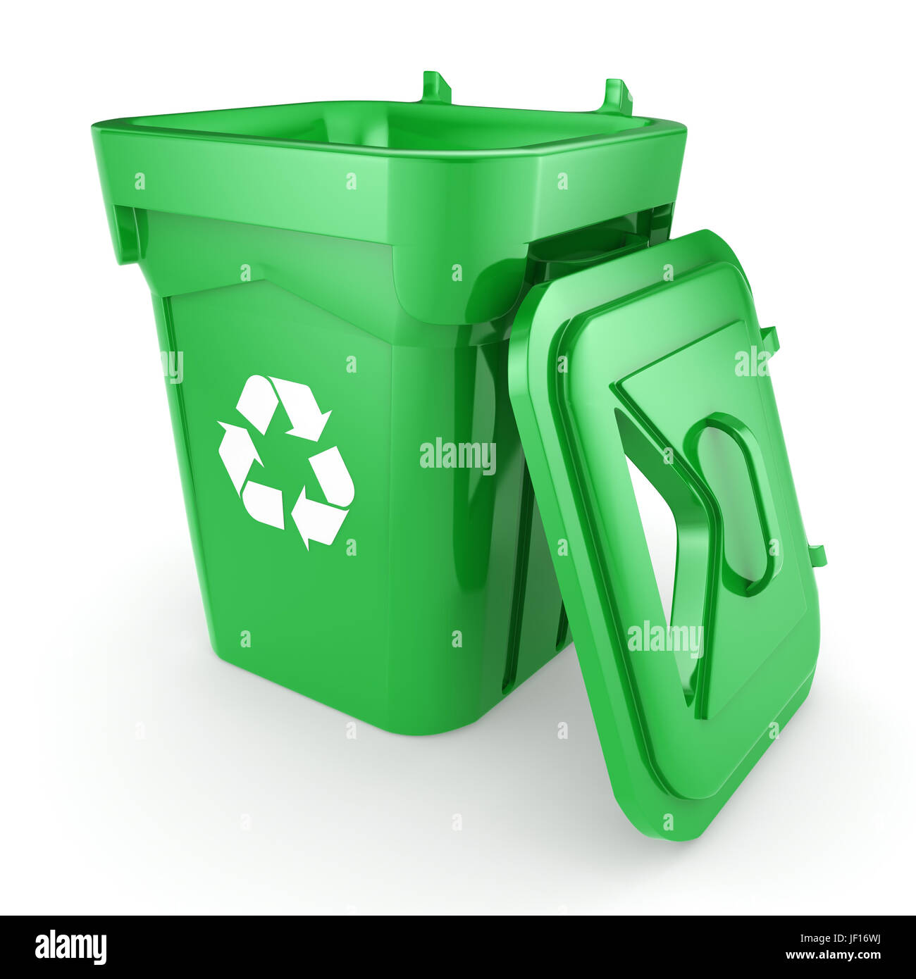 Green recycling Bin Stock Photo Alamy