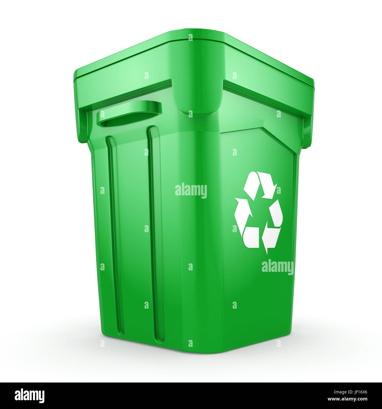 Green recycling Bin Stock Photo Alamy