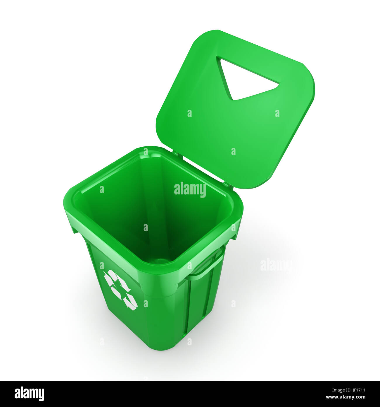 Green recycling Bin Stock Photo Alamy
