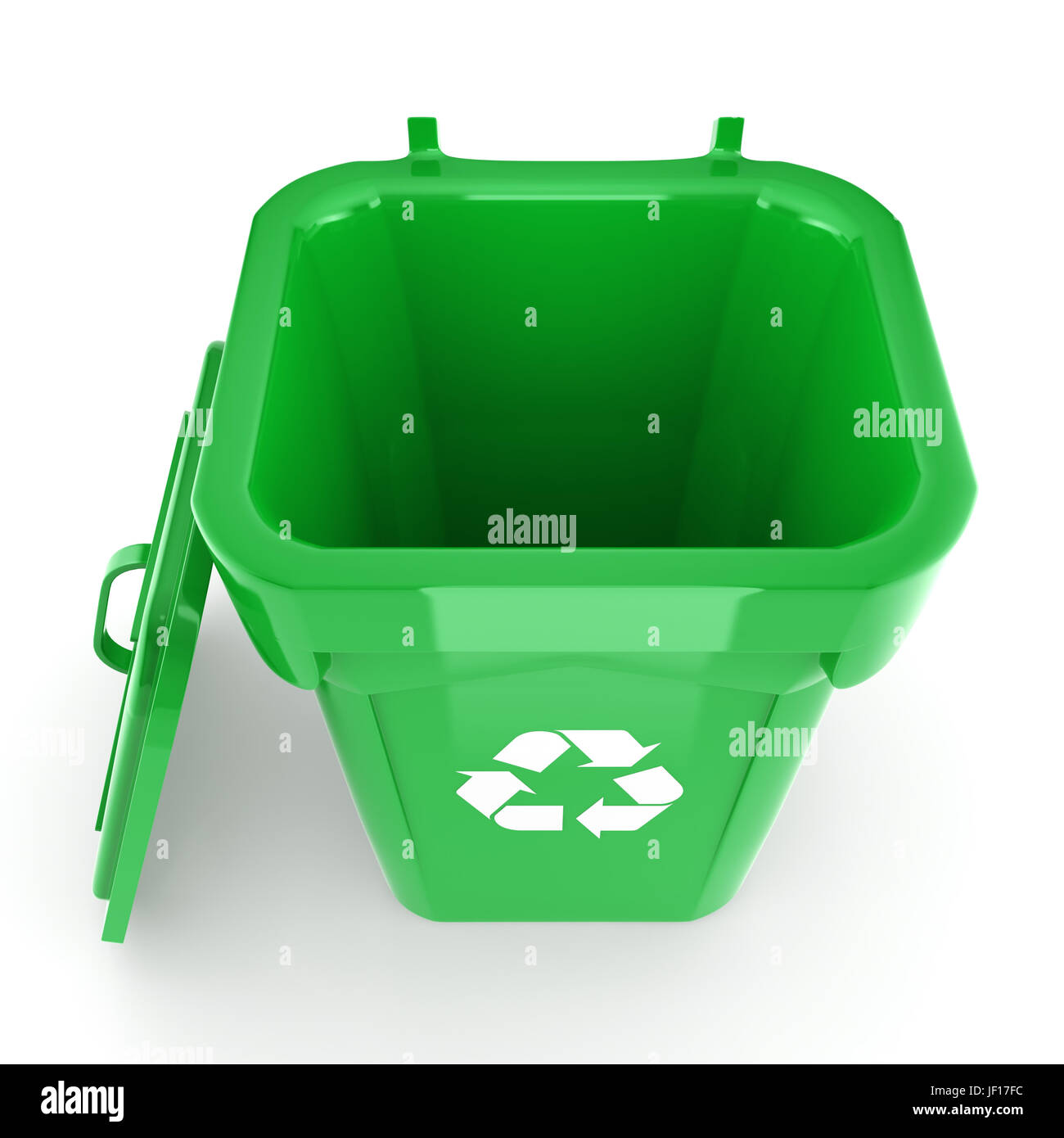Green recycling Bin Stock Photo Alamy