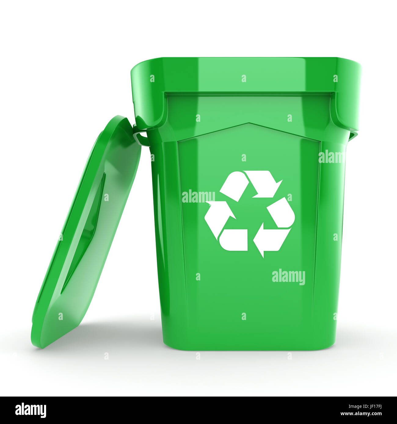 Green recycling Bin Stock Photo