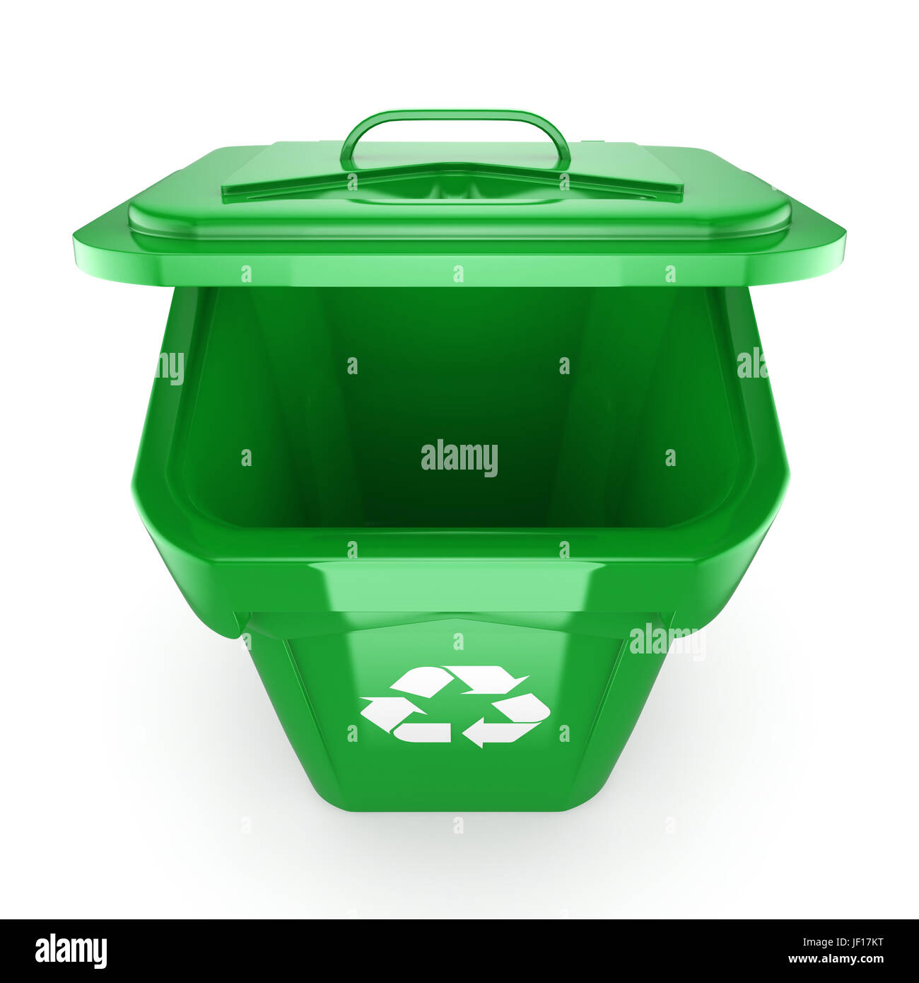 Green recycling Bin Stock Photo Alamy