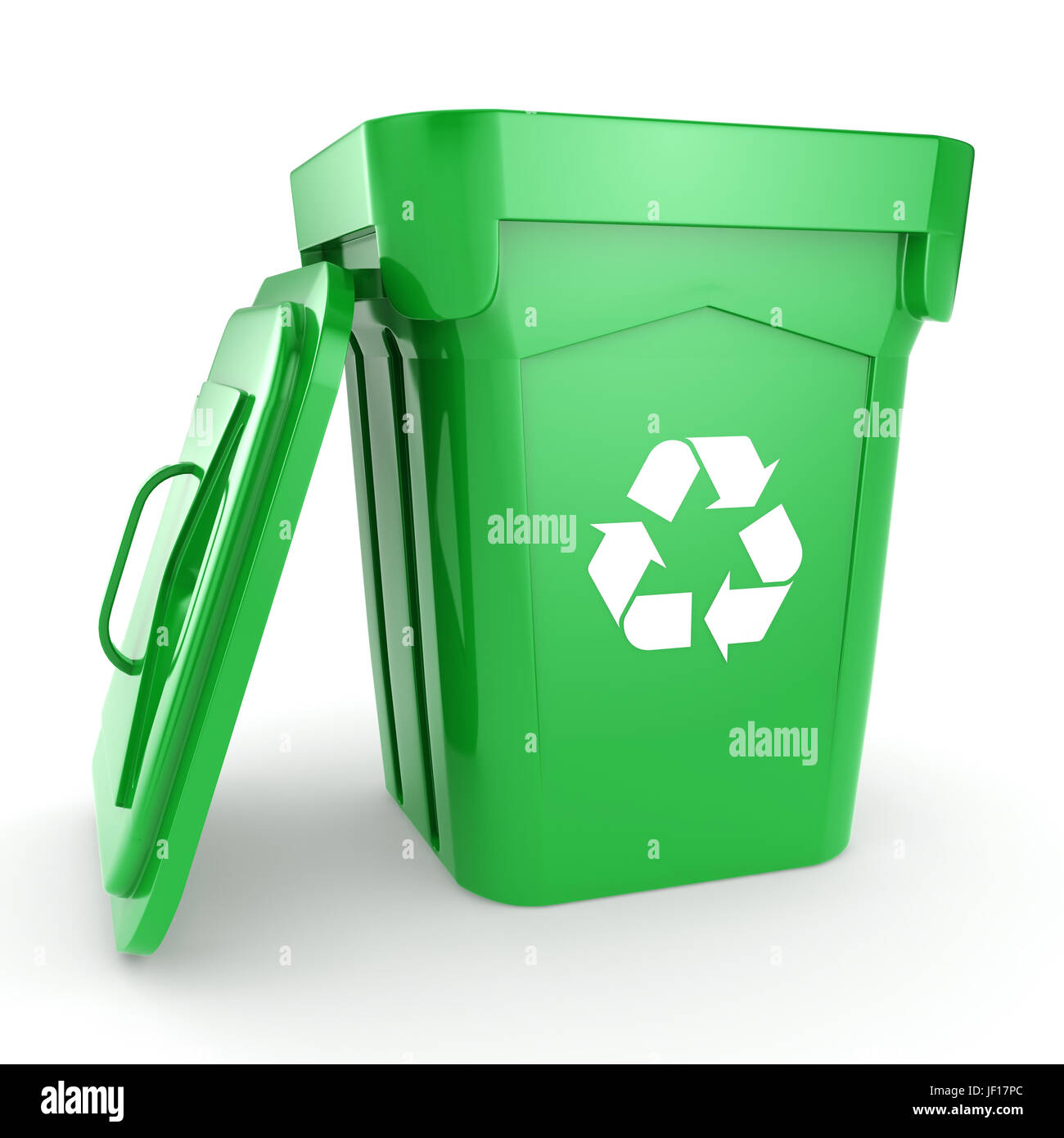 Green recycling Bin Stock Photo Alamy