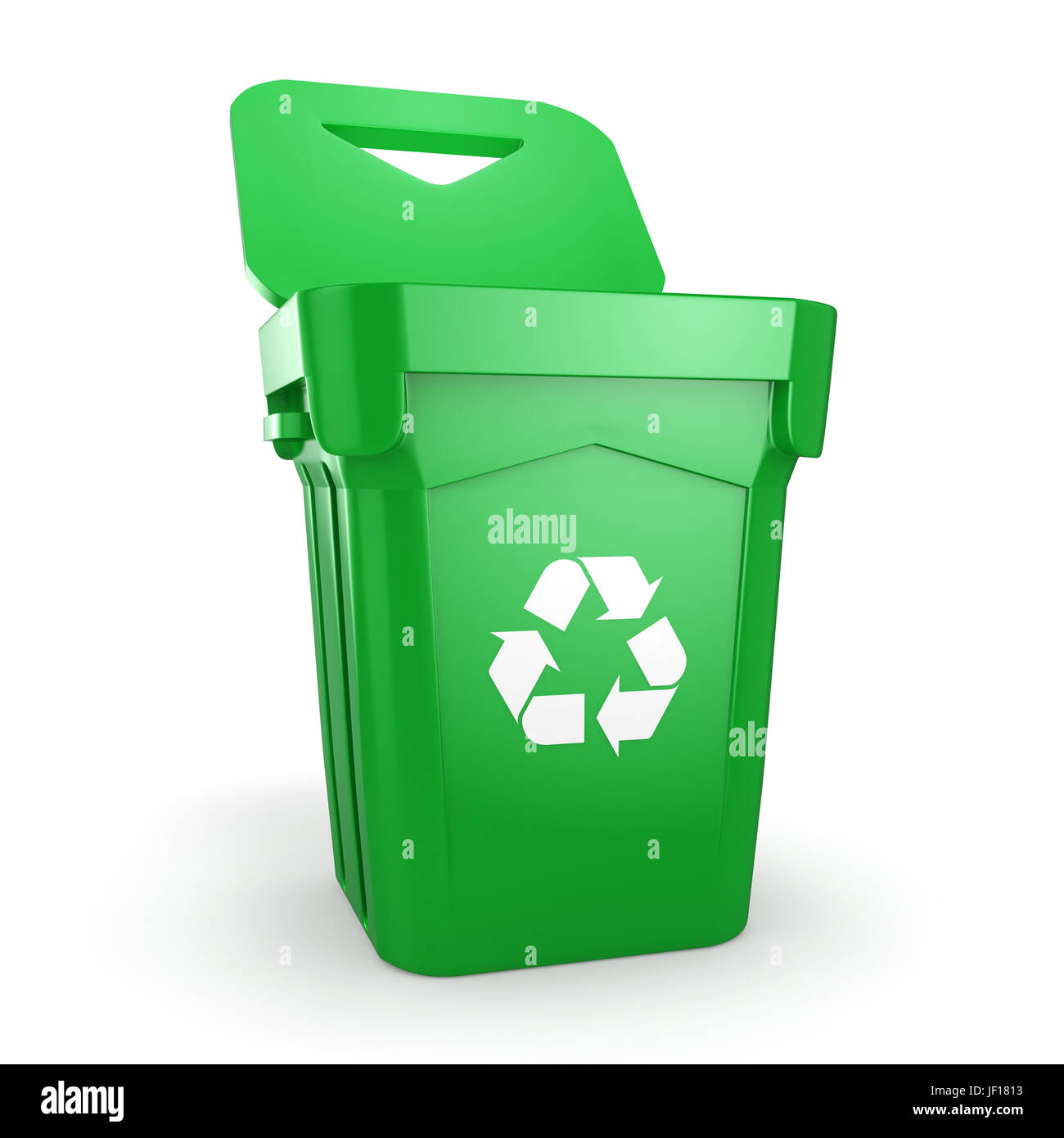 Green recycling Bin Stock Photo Alamy