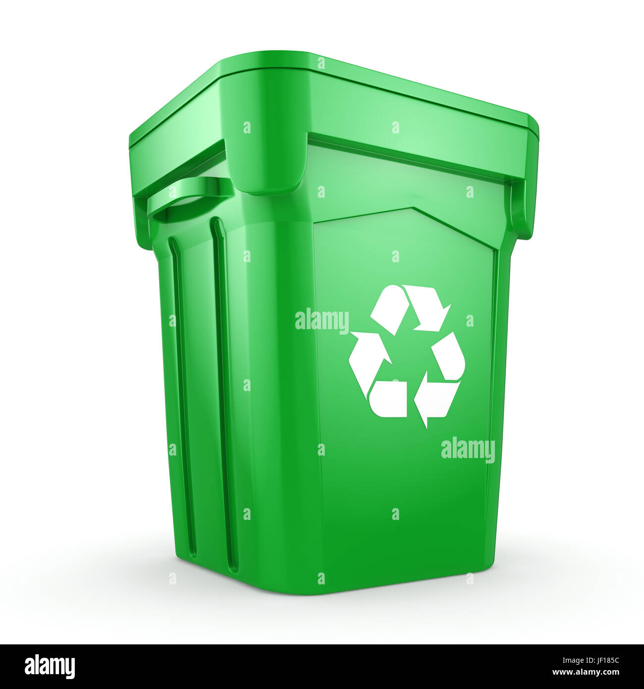 Green recycling Bin Stock Photo Alamy