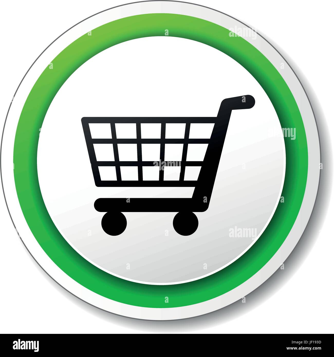 Round shopping trolley sign Stock Vector Images - Alamy