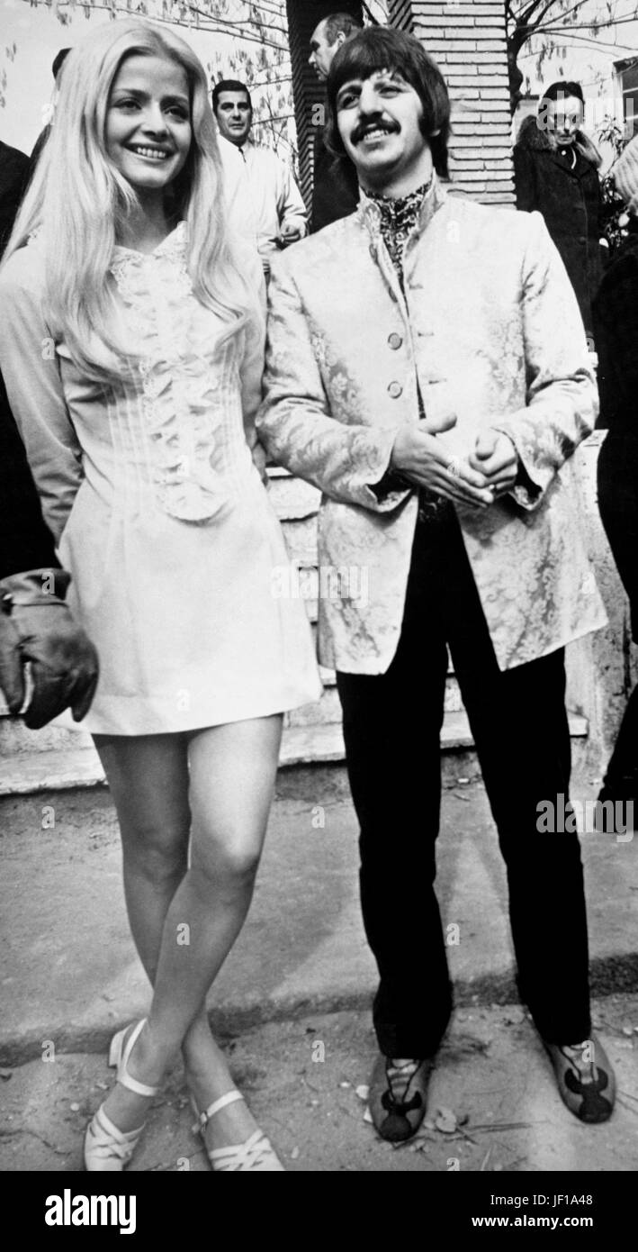 ringo starr, ewa aulin, 1967 Stock Photo