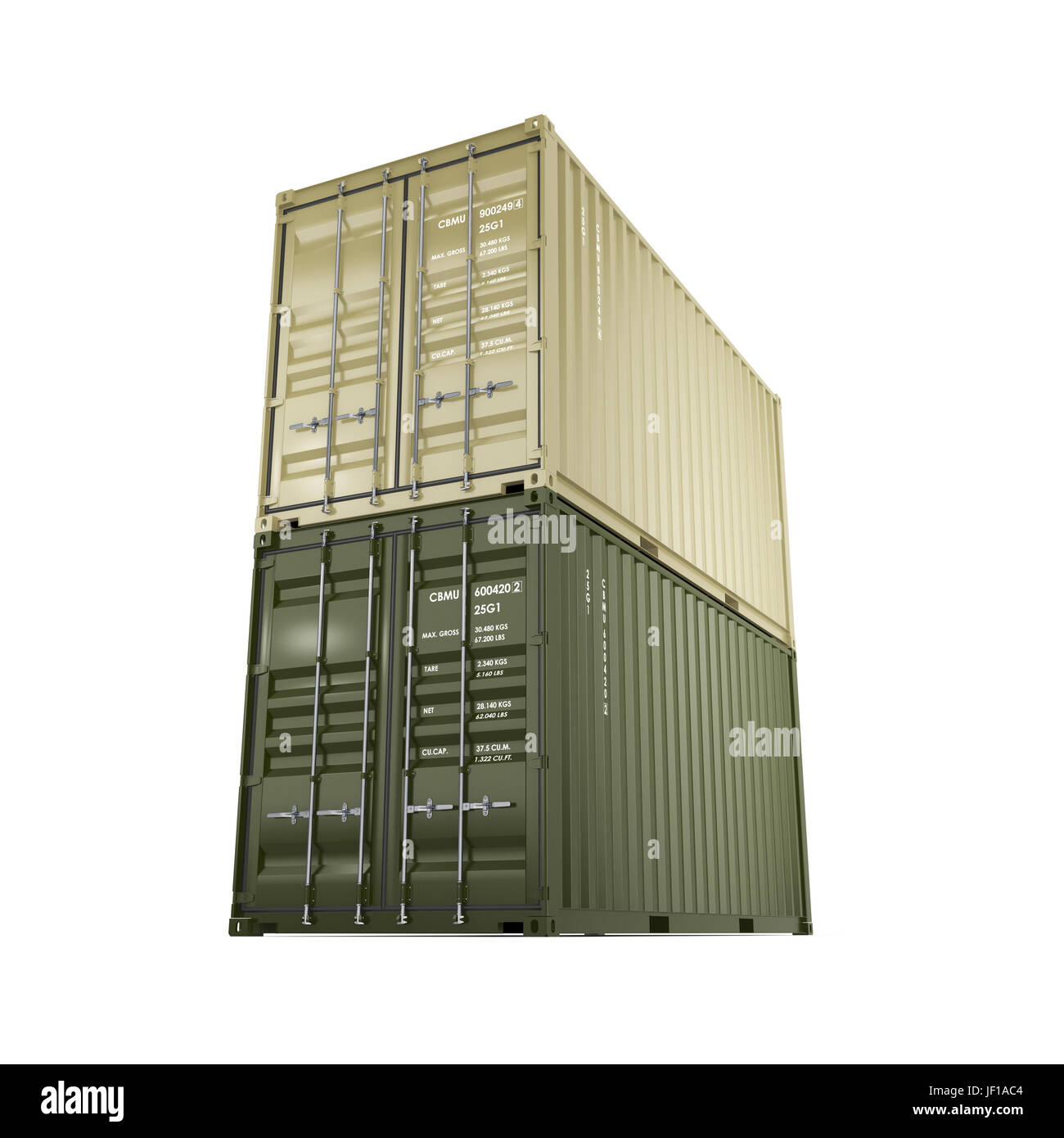 3D rendering container Stock Photo - Alamy