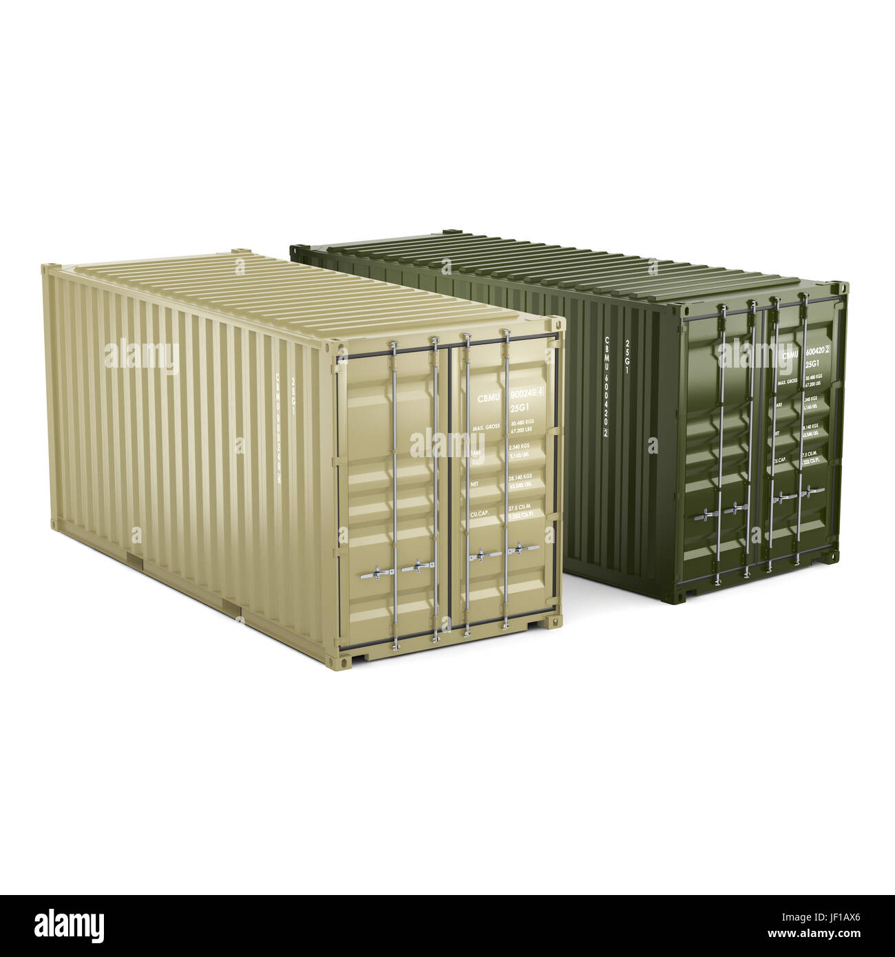 3D rendering container Stock Photo - Alamy