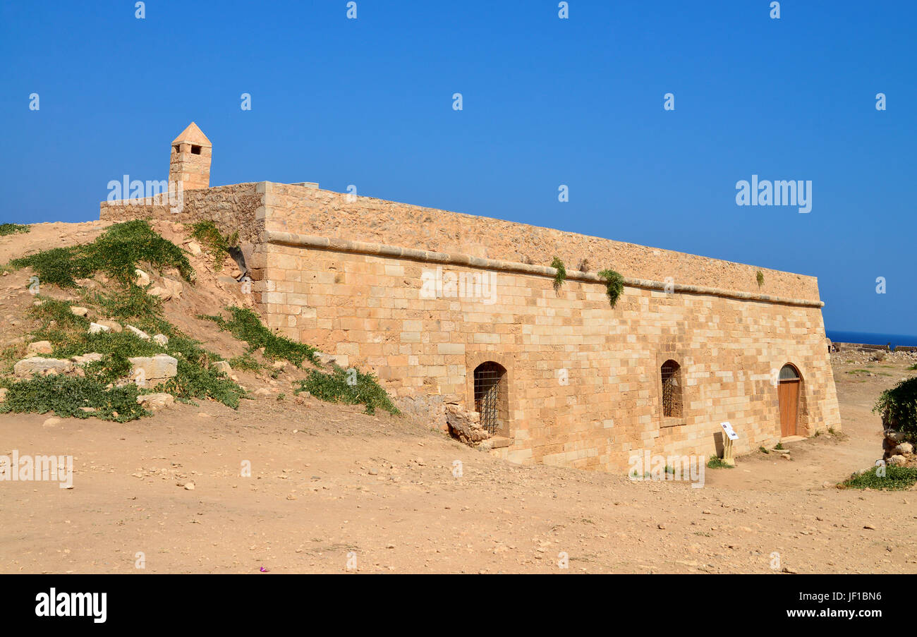 Rethymno Fortezza fortress cavalier Stock Photo