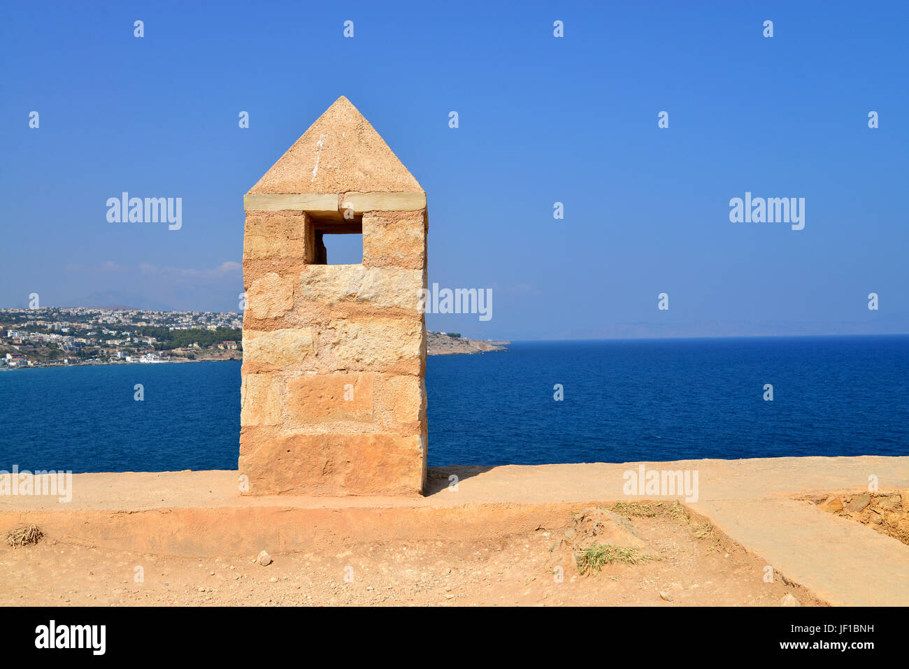 Rethymno Fortezza fortress detail Stock Photo