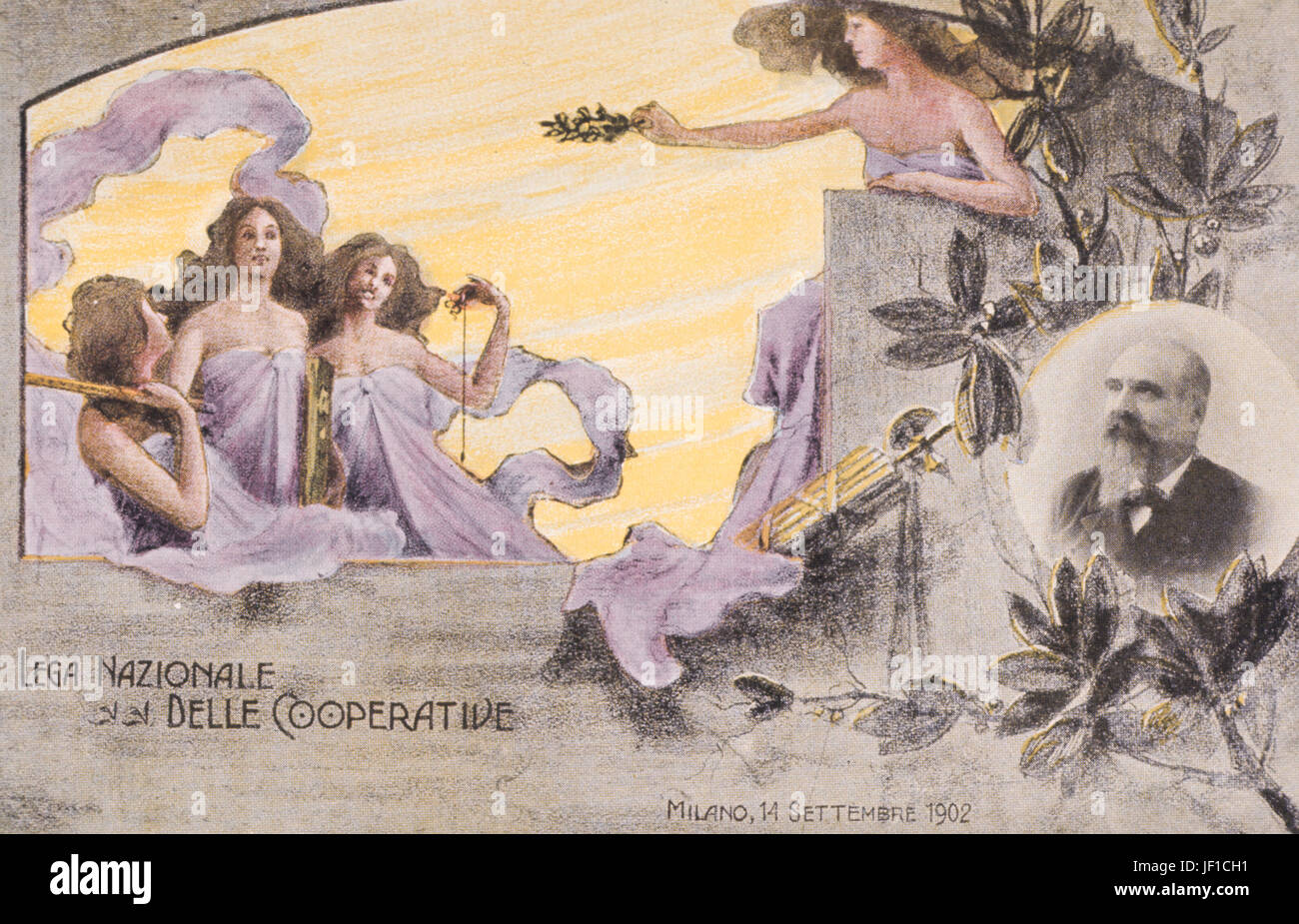 lega nazionale delle cooperative, 1902 Stock Photo Alamy