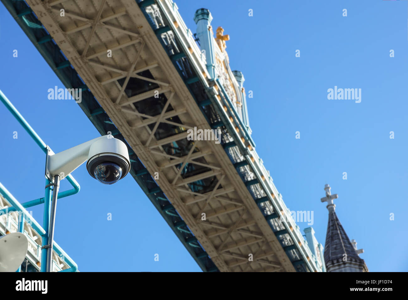 Security CCTV camera at Tower Bridge London Stock Photo Alamy