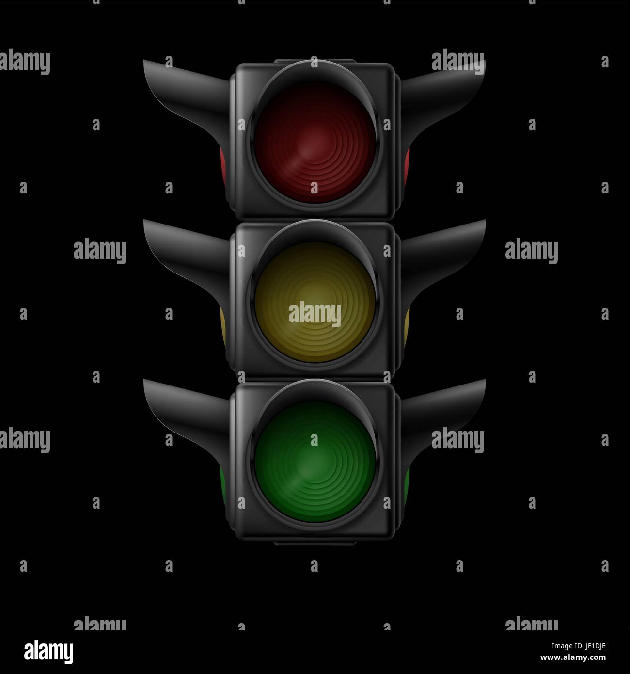 Waiting traffic light change Stock Vector Images - Alamy