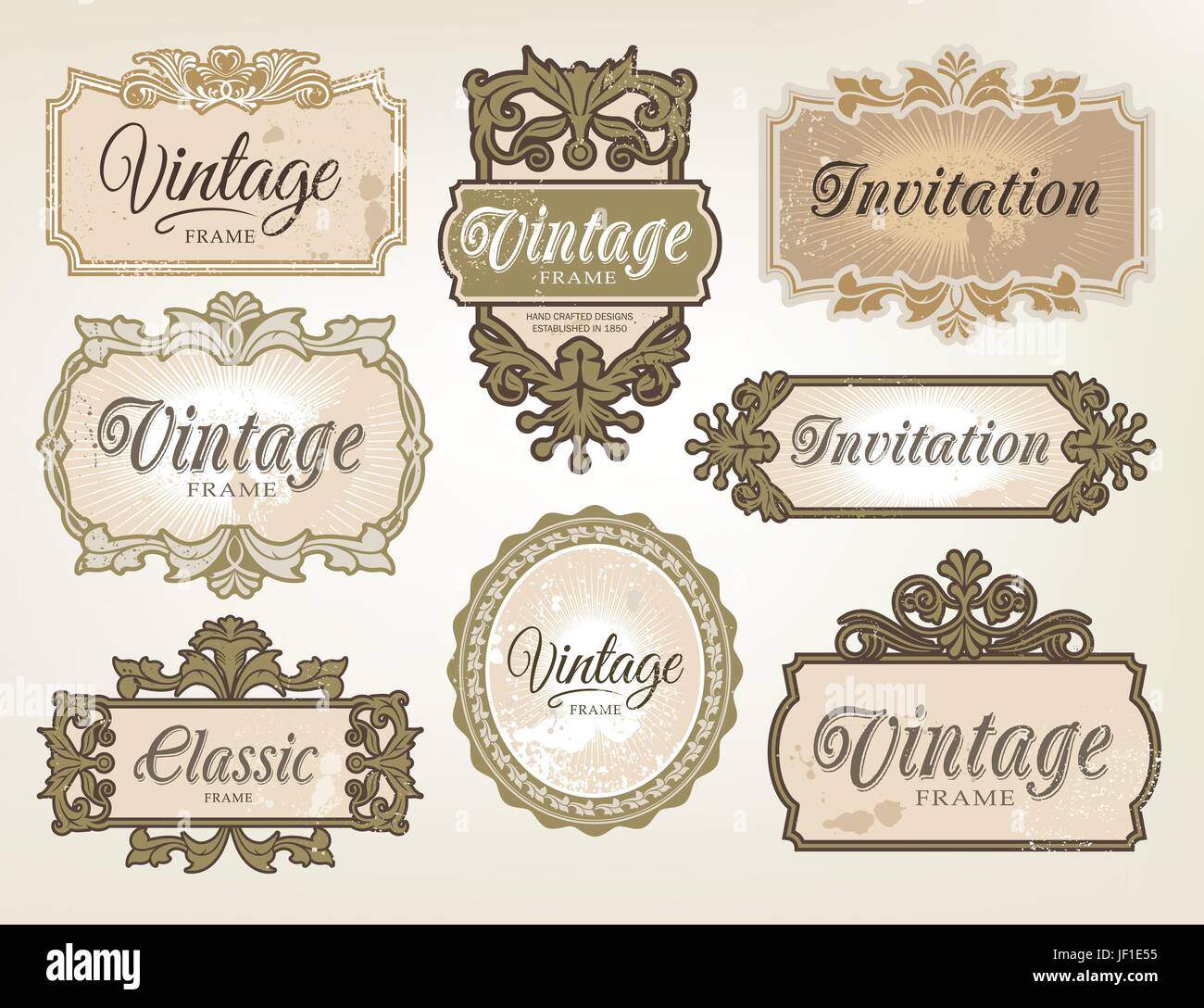 vintage, decoration, retro, label, sign, vector, frame, framework, design, Stock Vector