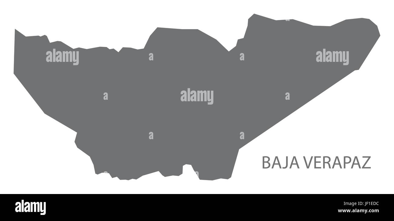 Baja Verapaz Guatemala Map Baja Verapaz Guatemala Map Grey Illustration Silhouette Stock Vector Image  & Art - Alamy