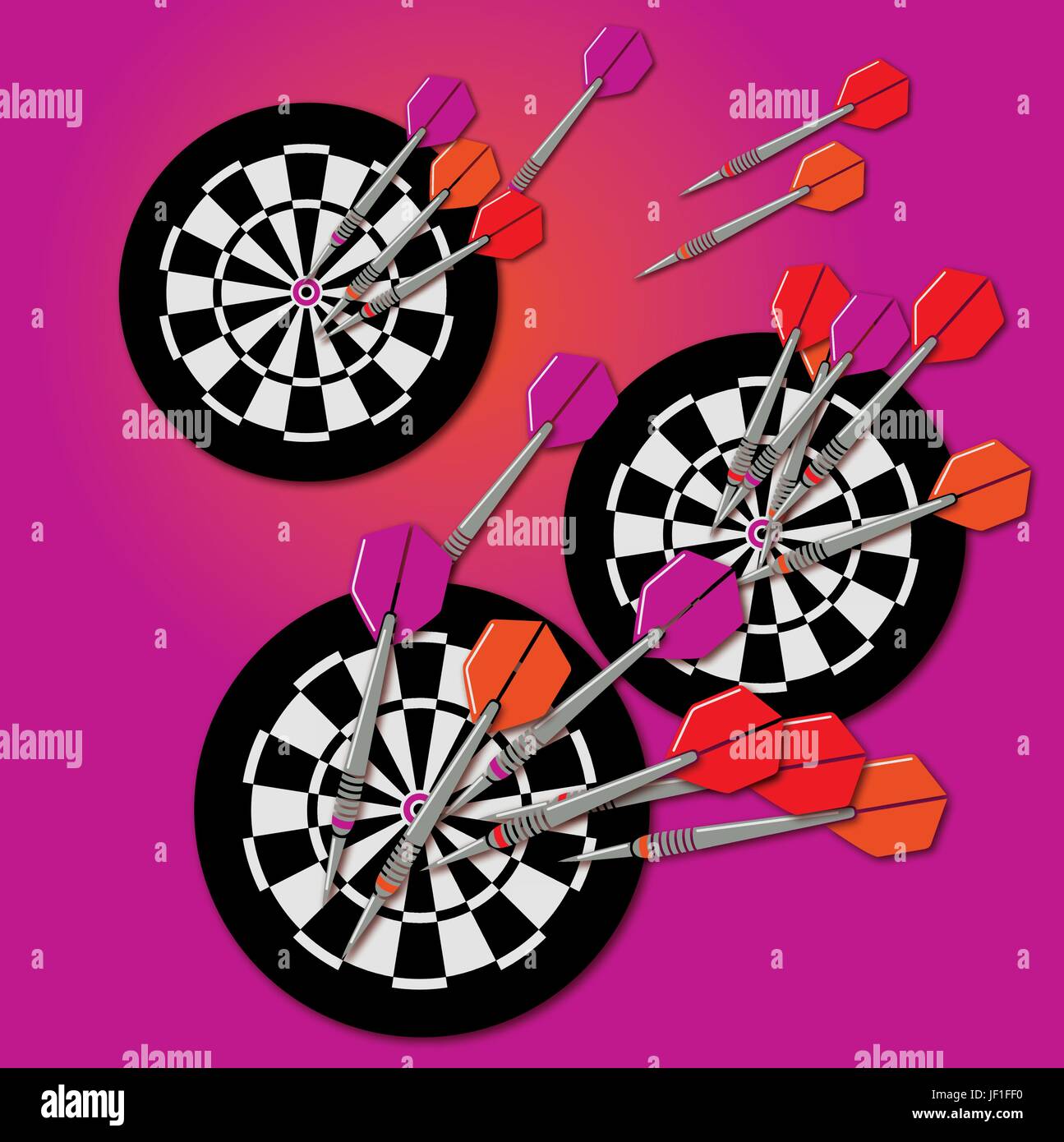 darts and dart board Stock Vector Image & Art Alamy