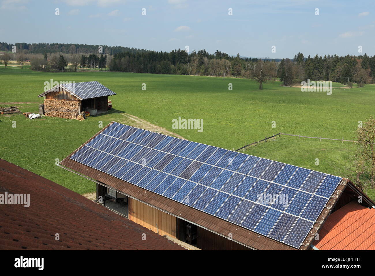 alternate photovoltaic generator Stock Photo