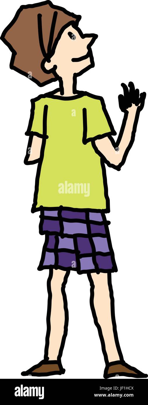 Full length laughing smiling smiles happy Stock Vector Images - Alamy