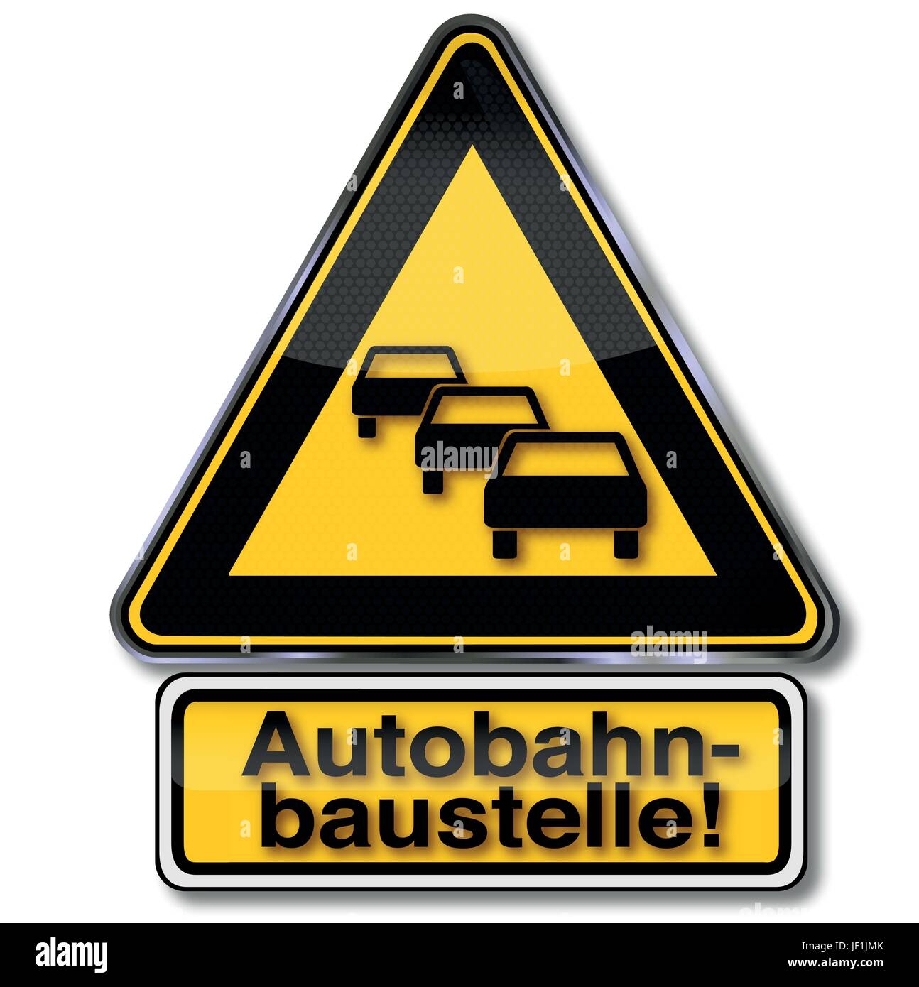 road sign highway construction site Stock Vector Image & Art - Alamy