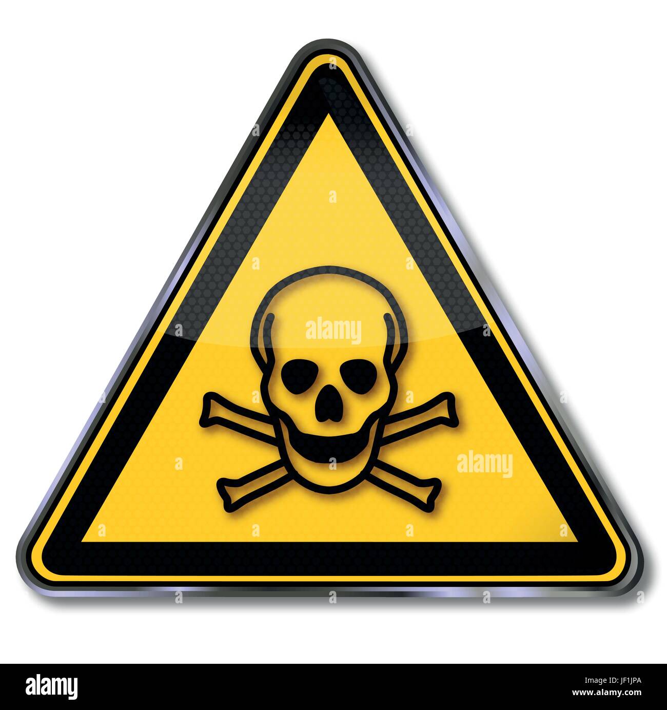 warning signs toxic substances Stock Vector