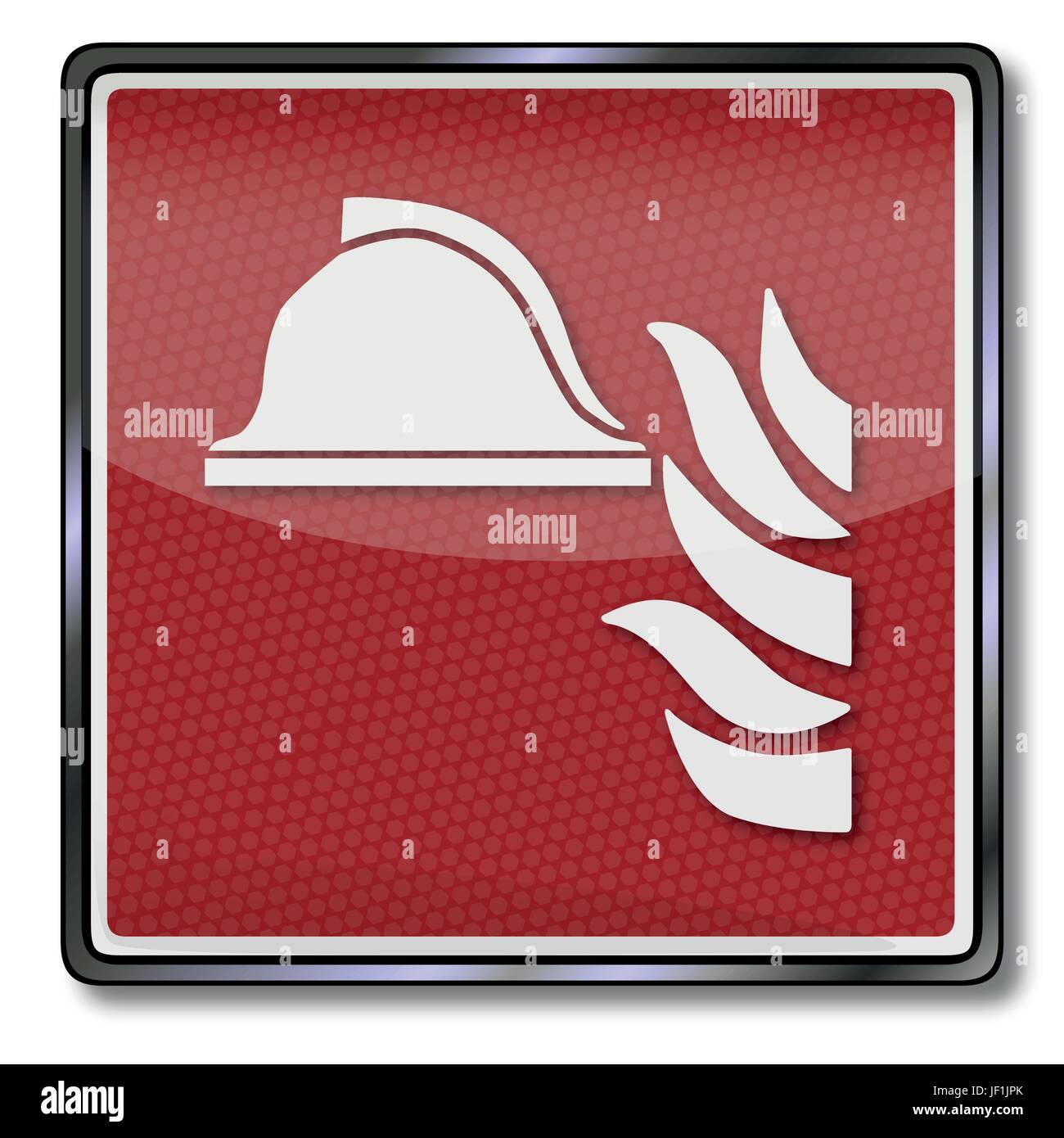 fire safety signs means and equipment for fire fighting Stock Vector