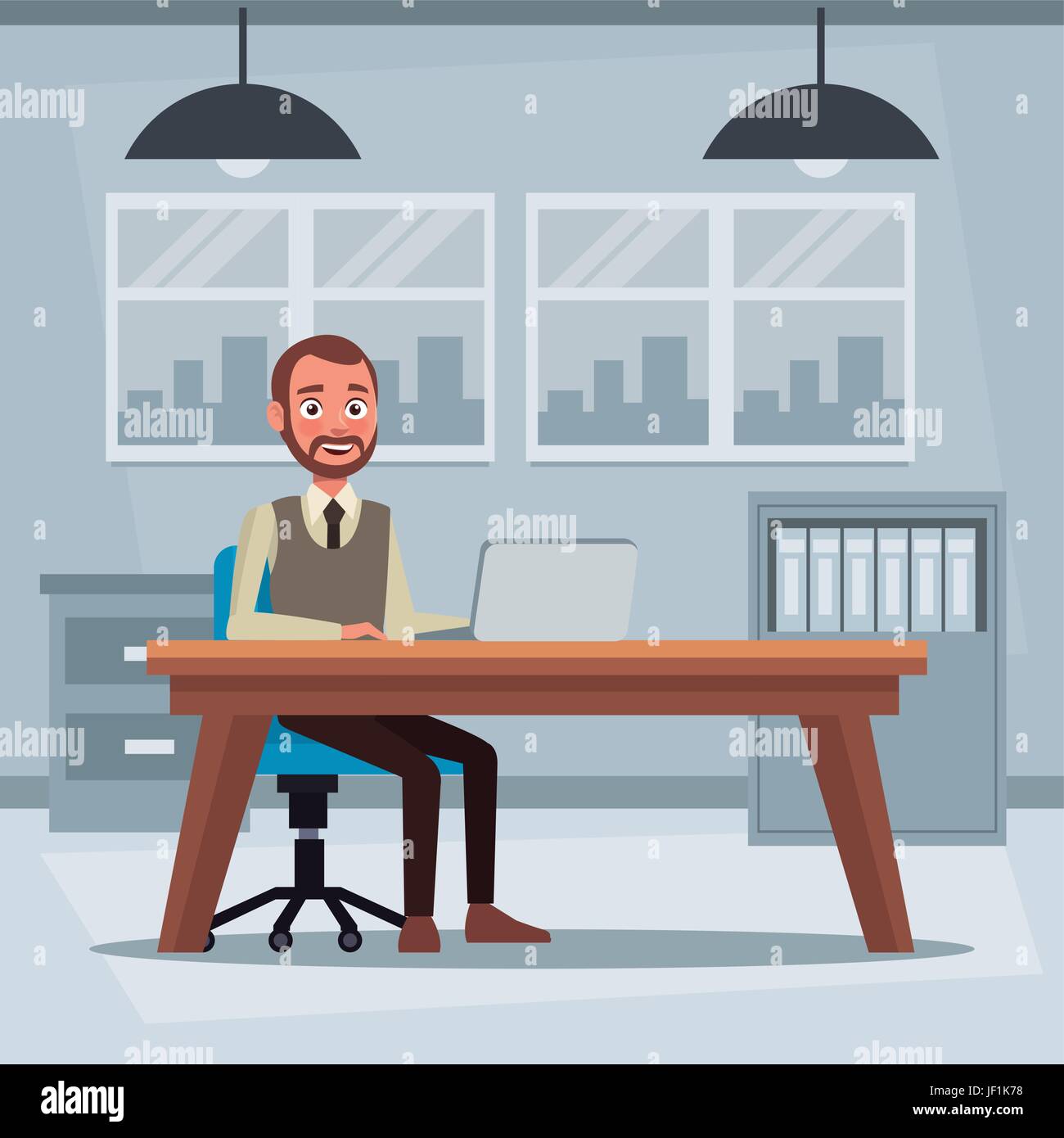 Front Desk Stock Vector Images Alamy