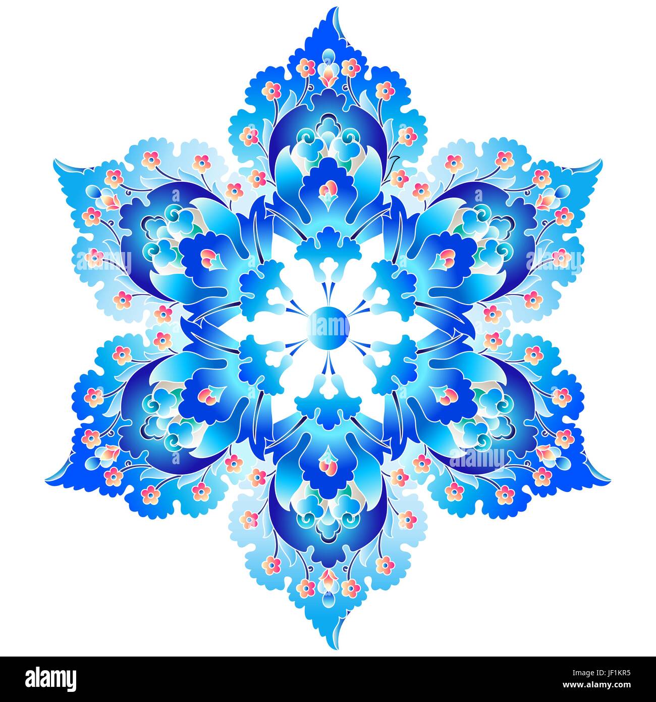 blue, antique, pattern, seamless, oriental, floral, design, blue ...