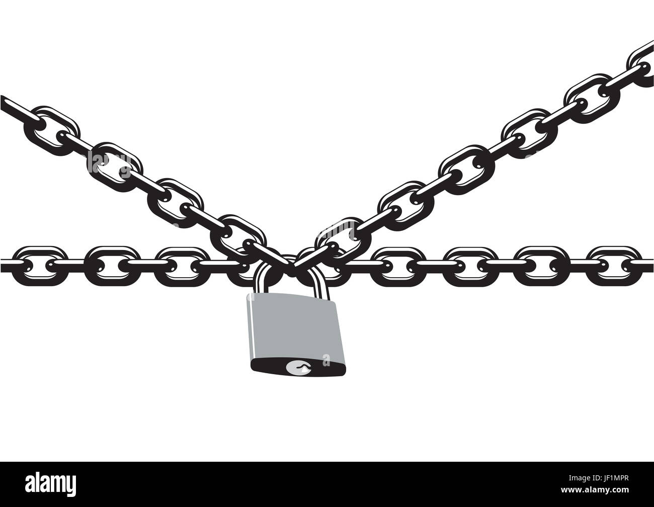 Chain with padlock Stock Photo - Alamy