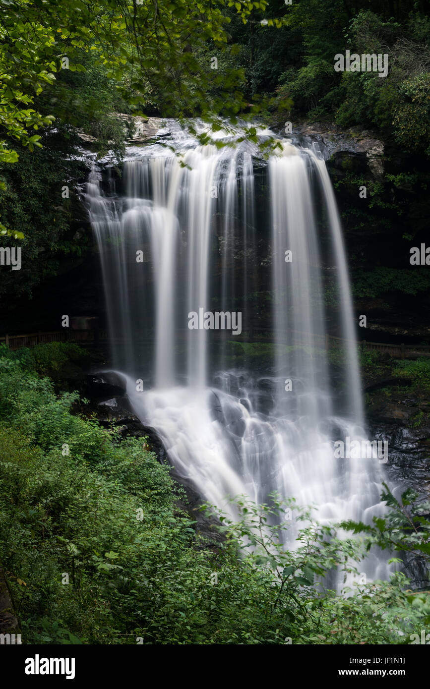 Dry Falls Waterfall near Highlands NC Stock Photo Alamy