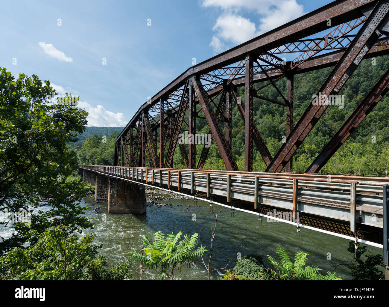 National Park Service town of Thurmond WV Stock Photo