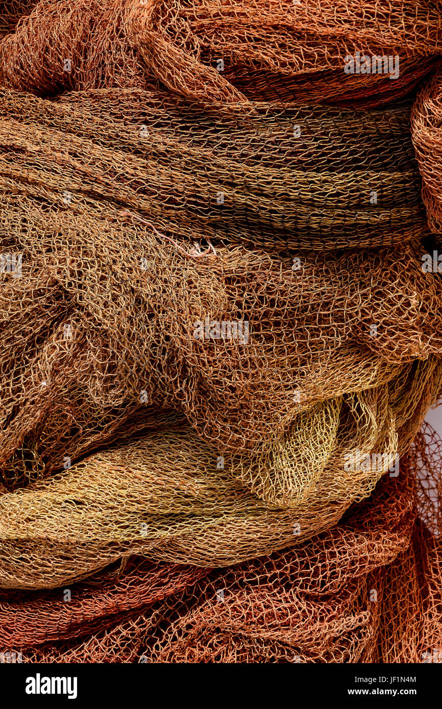 Close up view of fishing net Stock Photo - Alamy