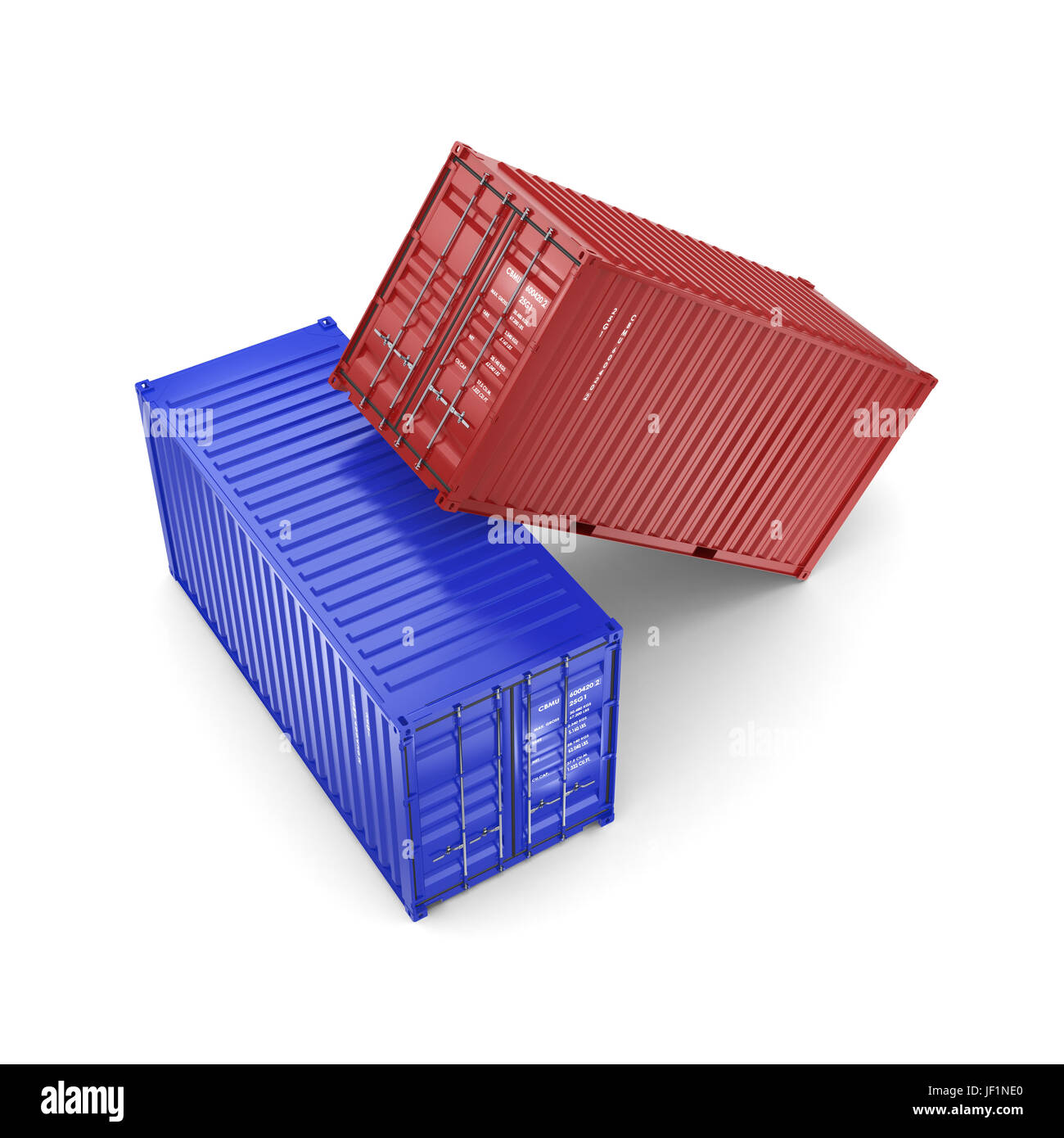 3D rendering containers Stock Photo - Alamy