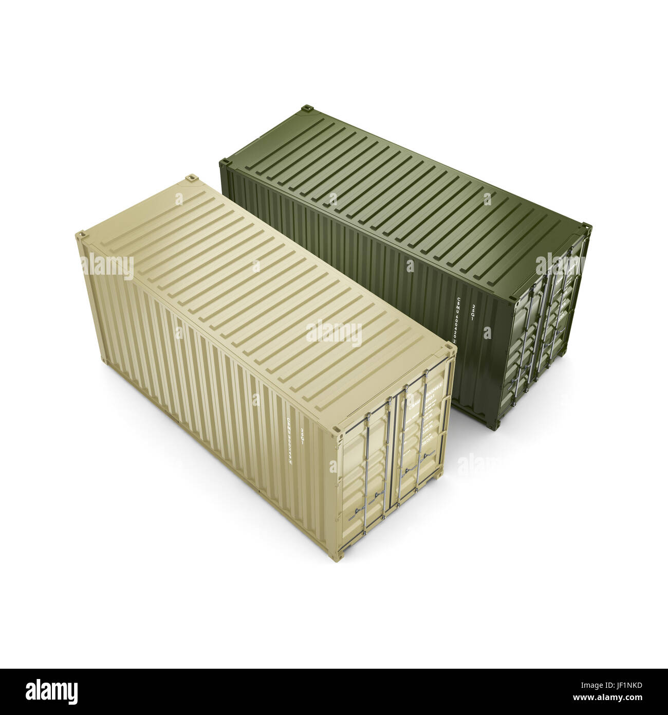 3D rendering container Stock Photo - Alamy